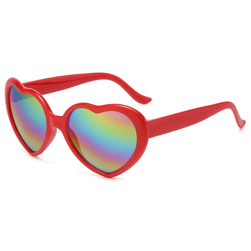 Wholesale Heart Shape UV Protection PC Sunglasses